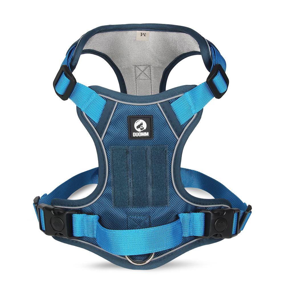 Large Dog Harness with Handle Reflective Adjustable Pet Vest Soft Padded Control Harness for Training Walking