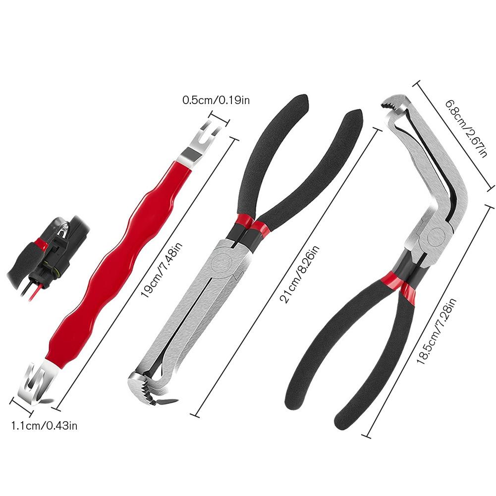 Electrical Disconnect Pliers Carbon Steel Car Fuel Line Breaker Tool Anti-Slip Spark Plug Removal Plier for Car Repair Accessori