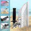 304 Beach Fast Sifting Metal Detector Scoop Stainless Steel Beach Sand Scoop Portable Treasure Hunting Scoop Metal Detecting Tool