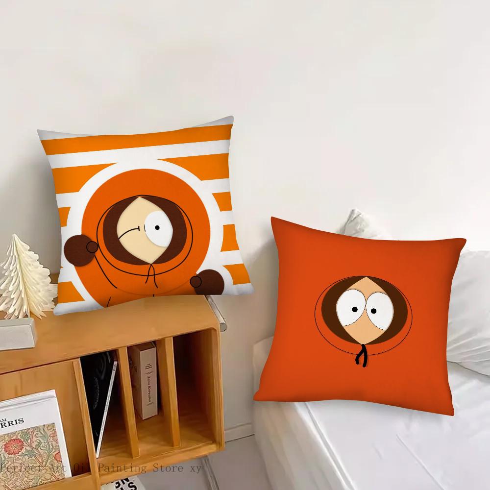Animated Movie S-South Park Pillow Case Square Pillow Bedroom Sofa Leisure Comfort Cushion Car Living Room Home Decoration 40X40