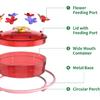 Hummingbird Feeder - Wide Mouth Nectar Feeder with Ant Moat, Easy-Refill Top & Leak-Proof, Unique Gift Outdoor Garden & Backyard Decor Hanging -