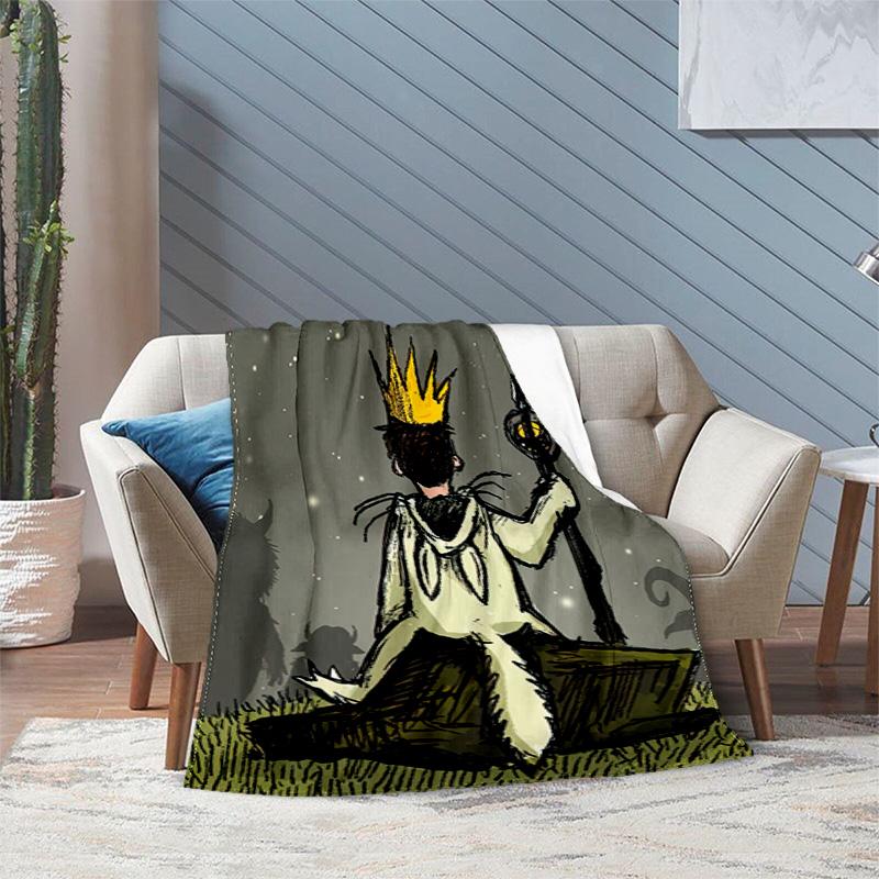Let Wild Rumpus Start Blanket Suitable All Seasons Soft Comfortable Sofa Office Home Blanket Holiday Birthday Gift Blanket Camping Trip Sofa Blanket