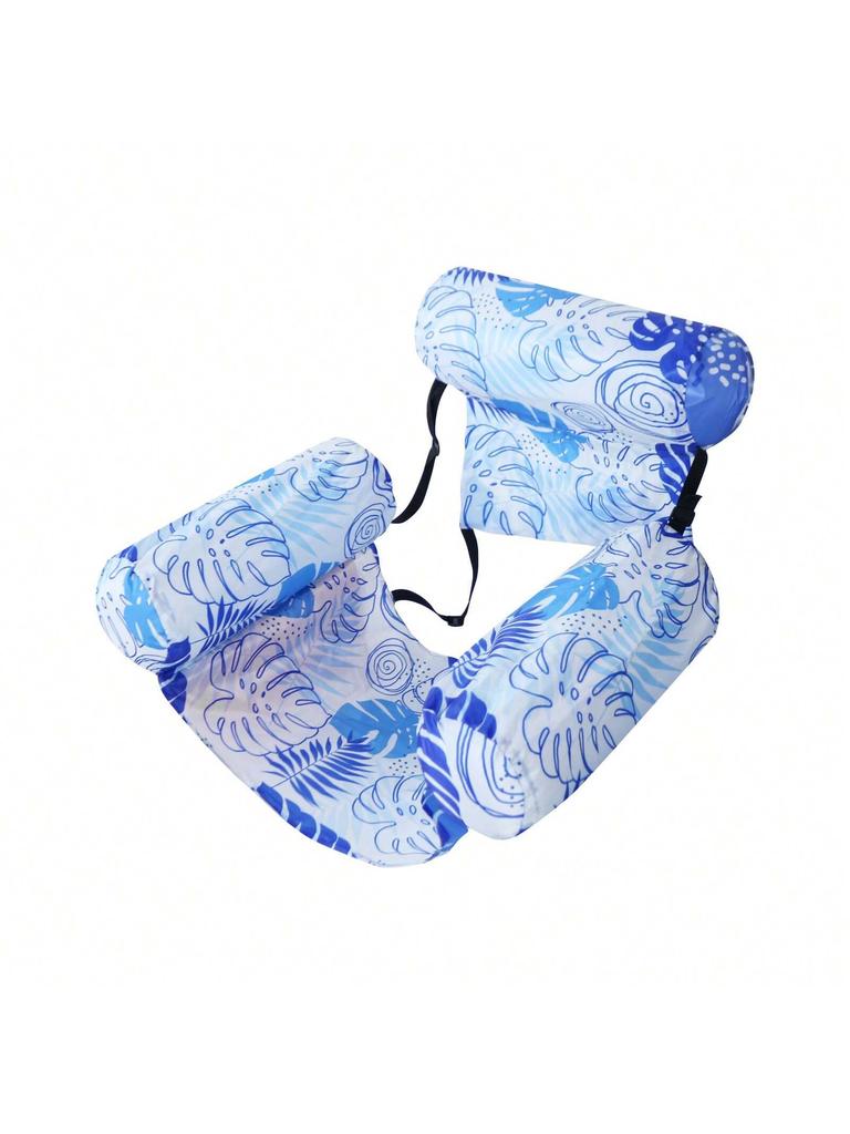1pcs New Inflatable Water Hammock with Armrests PVC Floating Lounger Sofa for Adults Summer Print Pool Float Inflatable Lounger