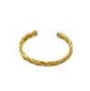 Trendy Square Bar Copper Wire Woven Bracelet - Wide Braided Niche Jewelry for Women