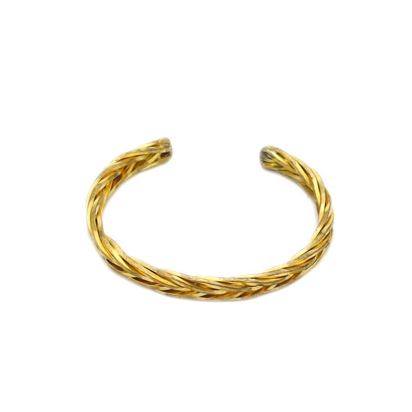 Trendy Square Bar Copper Wire Woven Bracelet - Wide Braided Niche Jewelry for Women