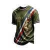 Men's Soccer Fan Support Short Sleeve Neck T-Shirt Lightweight Breathable