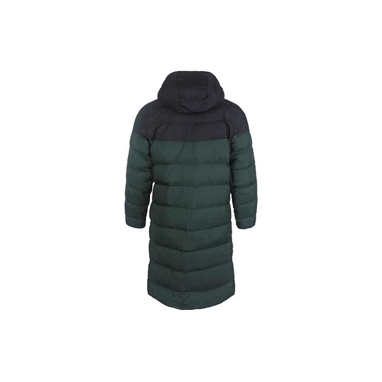 Nike Mid-length Colorblock Casual Sports Hooded Down Jacket Green Men's CU0281-045