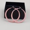 Korea Luxury Fashion Statement Big Ear Ring Female Earrings 10 Colors Candy Big Circle Earrings Party Earrings Accessories Jewellery Hoop Earrings