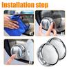 2x Car Reversing Rearview Mirror 360° Rotating Blind Spot Mirror Suction Cup