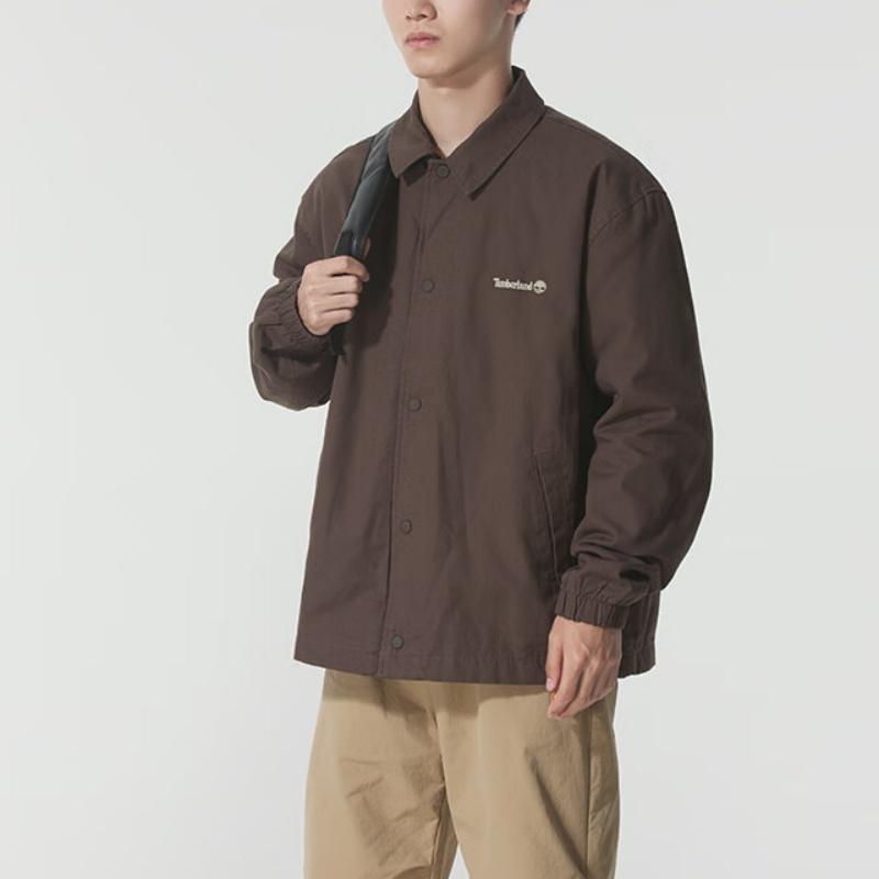 Timberland Men's Casual Coach Jacket Brown A5N46-243