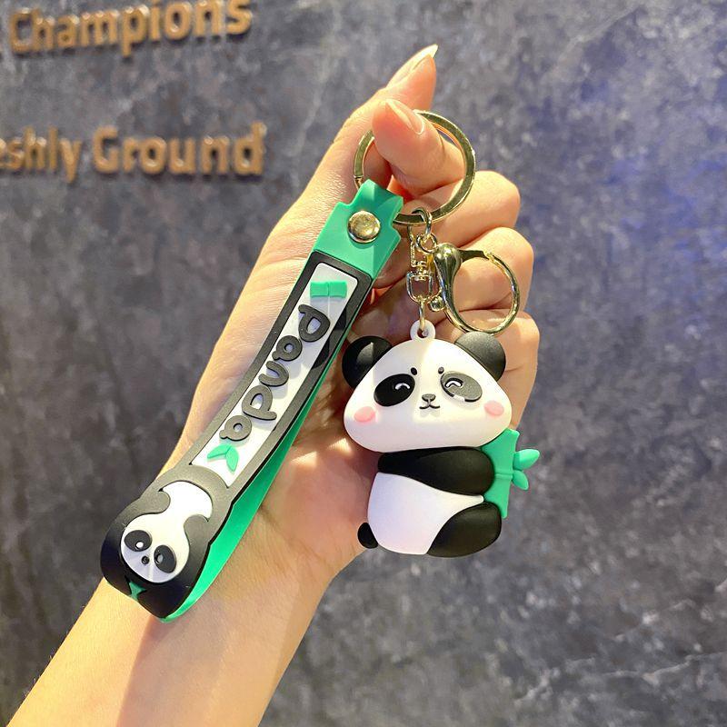 Cartoon Panda Keychain Pendant Panda Key Ring Key Chain Small Gifts Car Bag Pendant