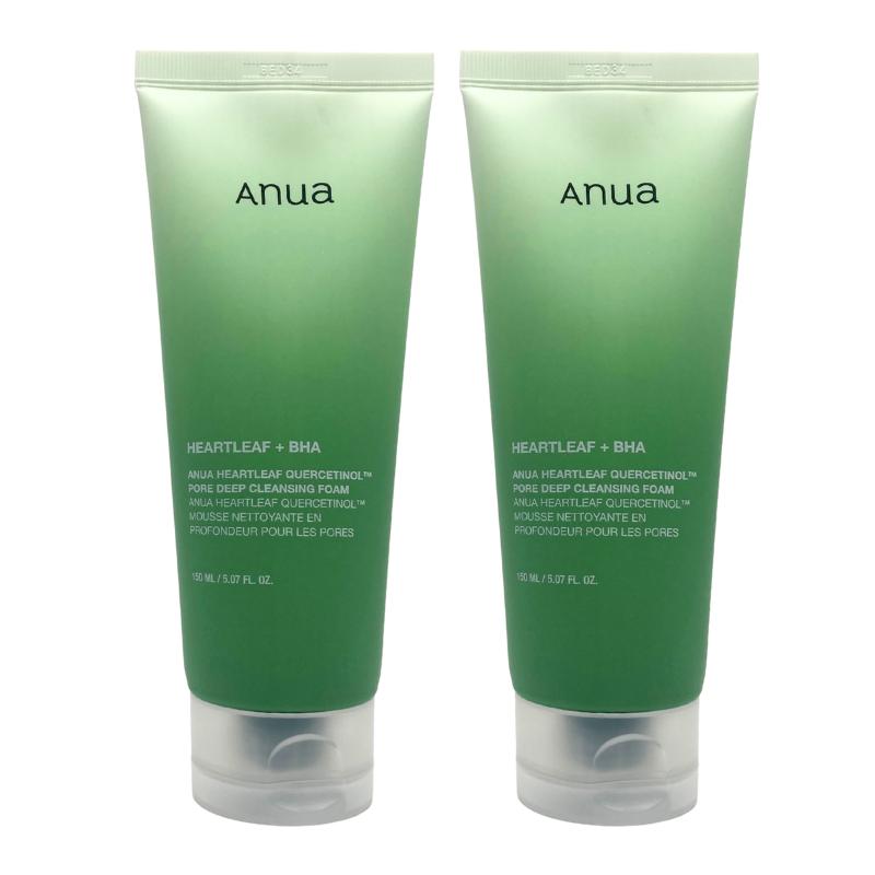 Anua Houttuynia Cordata Sebum Control Pore Foam 150ml 2-Pack Special, 2 pcs