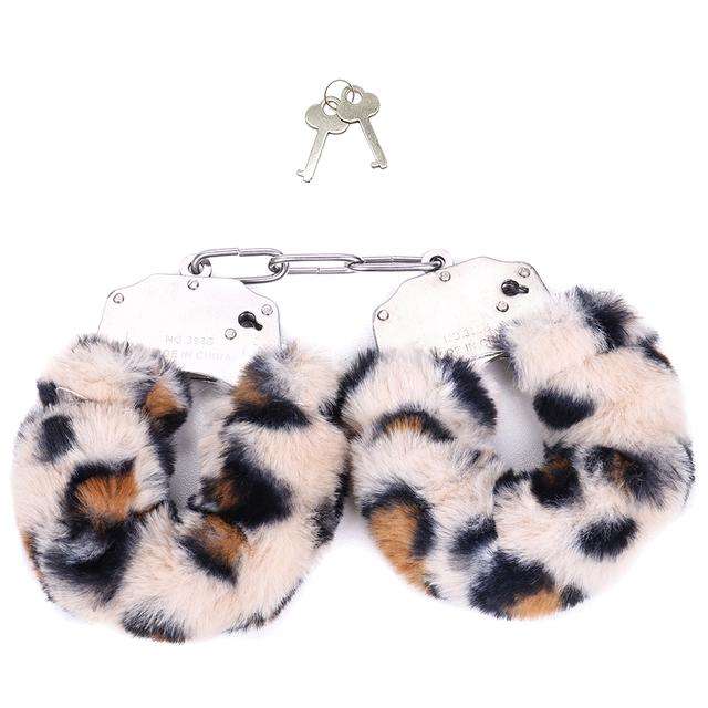 Plush Handcuffs Metal Alternative Tools Shackle Handcuffs SM Training Equipment Binding Adult Sex Toys for Women and Couples