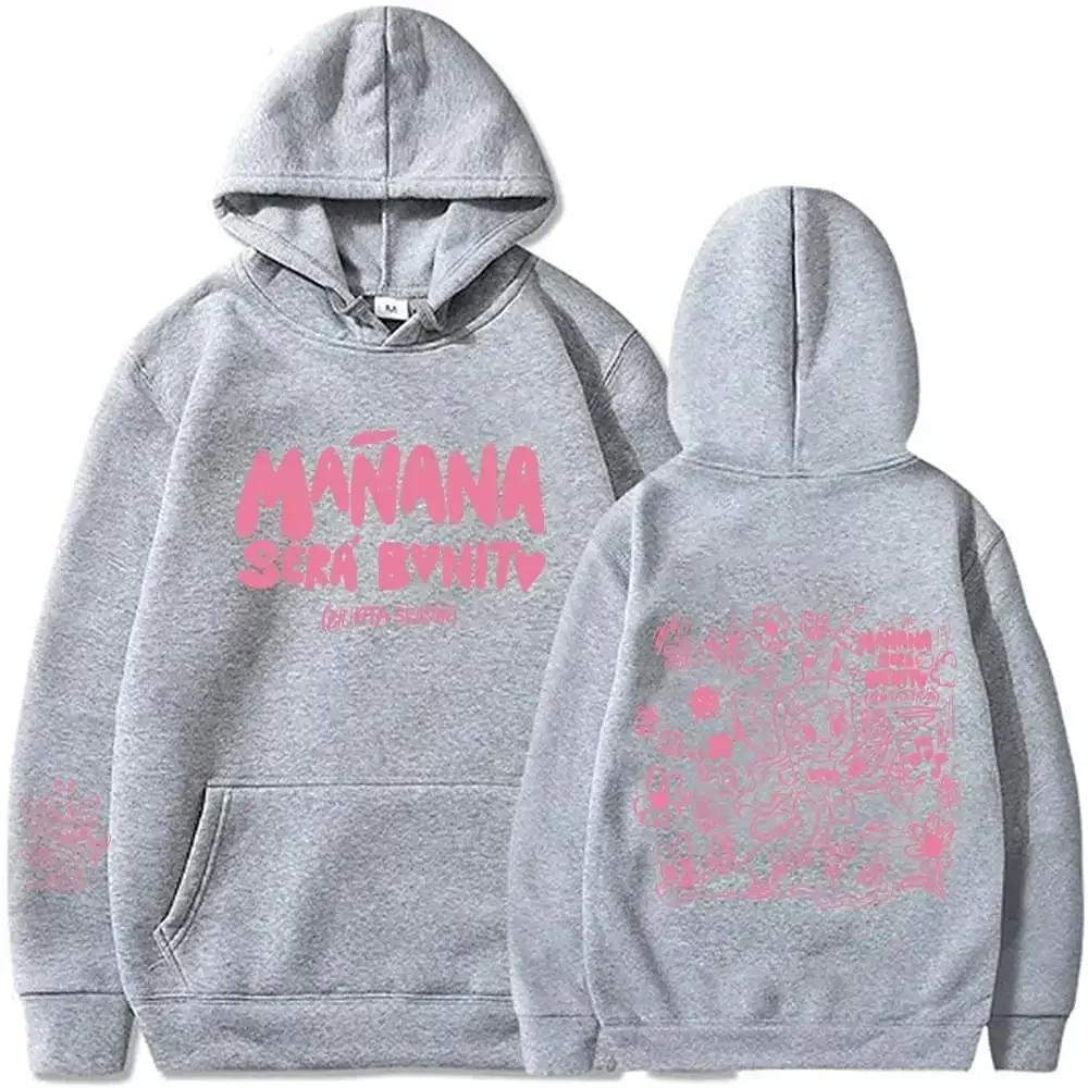2024 Men's and Women's Hooded Sweatshirt Hip Hop Street Clothing Manana Sera Bonita Sweater Long sleeved Sweatshirt Clothing Top