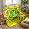 Coperta in Flanella con Stampa Norwich City Football, Coperta Morbida Calda Leggera per Divano Letto Campeggio