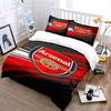 Conception du logo Arsenal rouge. Ensembles de literie Ensembles de housses de couette Housses de couette Taies d'oreiller(1 * Housse de couette 2 * Taies d'oreiller sans couette)