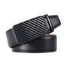 Men'S Belt Carbon Brazing Pattern Automatic Buckle Belt Business Special Leather Belt