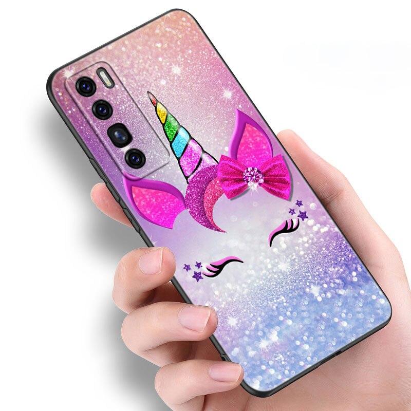 Rainbow Unicorn on We Heart It Case For Huawei NOVA 8 9 Pro 8i 7i 7SE Y60 5T Mate 40 30 20 10 Lite Honor 50 30 Premium Pro + 30S