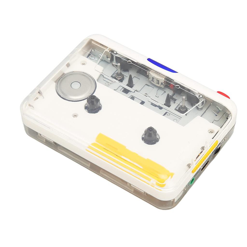 Portable Cassette Player with Convert Old Tapes and Cassettes to Capture via Tape to MP3 Compatible with Windows and OS X Headphones, MP3, USB,