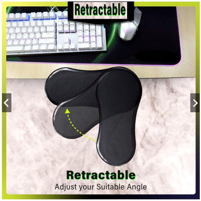 Adjustable Computer Desktop Armrest Pad Computer Desk Arm Bracket Chair Extender