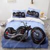 Comforter New Motorcycle Bedding Set Single Twin Full Queen King Size Motorcycle Bed Set Aldult Kid Bedroom Duvet Sets 3D Anime 038