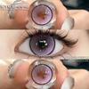 1 Pair Natural Brown Color Contacts Purple Colored Cosmetics Pupils Gray Lenses for Makeup Eyes High Quality Yearly
