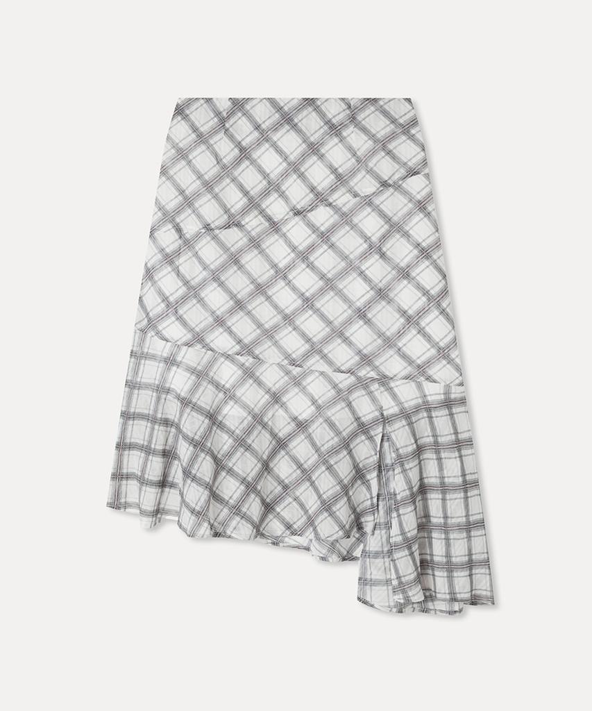 MIXXO Diagonal Asymmetrical Check Skirt_Miwwhg52Us