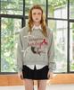 Alikim Charlotte Cat Ribbon Sweatshirt / Melange