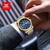OPK Dual Calendar Luxury Quartz Watch For Men Diamond Roman Scale Business Hand Clock Waterproof Fashion Original Man Watch