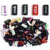 50pcs Acrylic Rectangular Words Beads 15X7.5mm Loose Bead for Jewelry Making DIY Necklace Phone Chains Bracelet Accessories