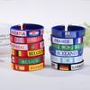 2026 World Cup Flag Bracelet Spain Sports Wristband Embroidered Bracelet Fan Supplies