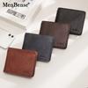 SchoolbagMenBense Men's Short Horizontal Wallet Large Capacity Multi-Card Space 10% Off Card Bag Corner Guard Wallet Zipper Change