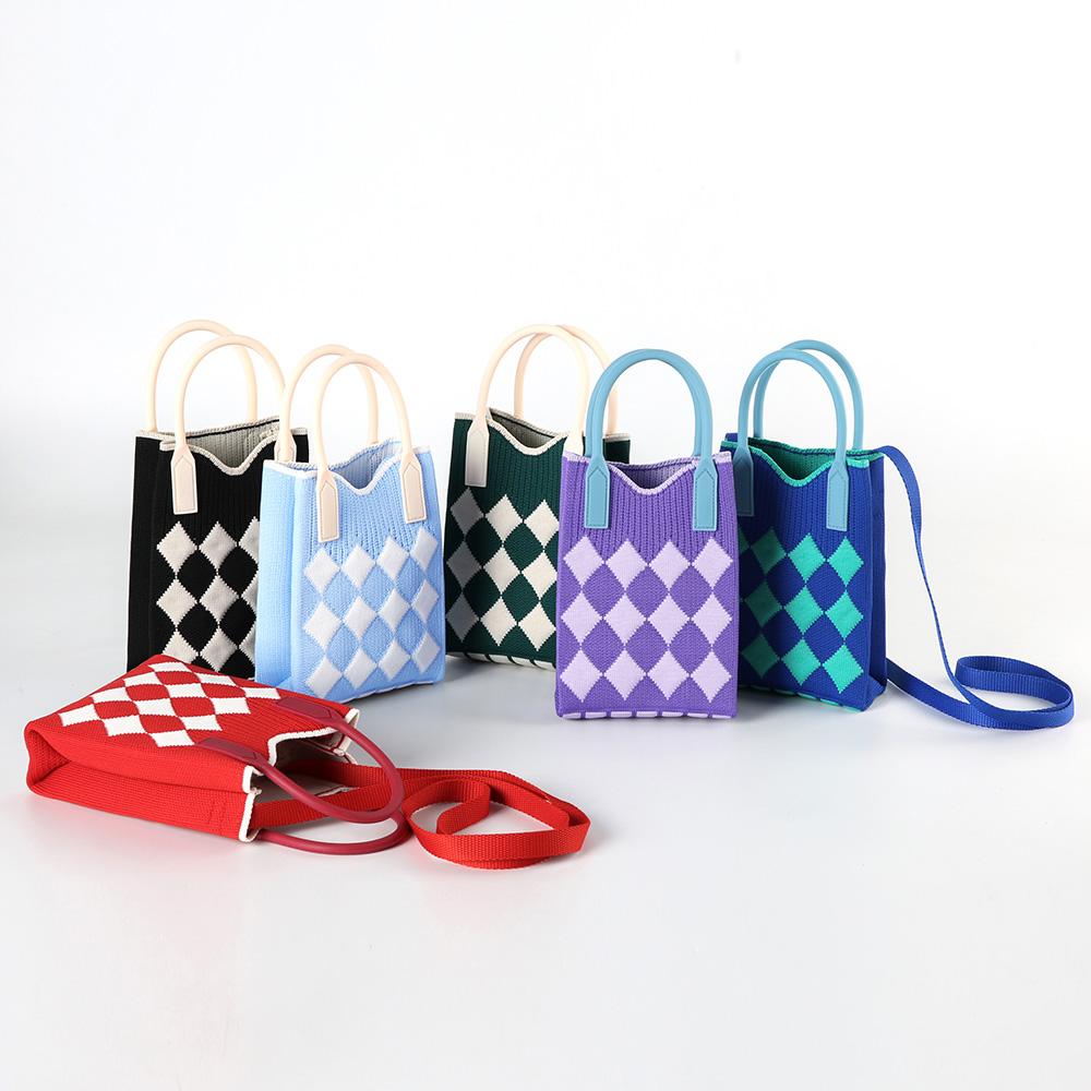 BRBAG BR_ Knit BagS_ Diamond