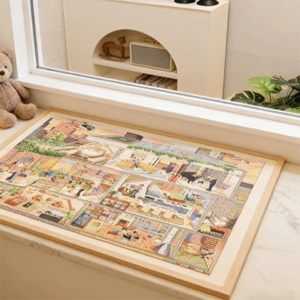 Thickened Puzzle Storage Board Felt Surface Puzzle Workbench  Home Entertainment