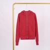 LULU Embossed Slim Fit Full Zip Fleece Hoodie - Gold Logo & Zipper, Casual Yoga Wear.