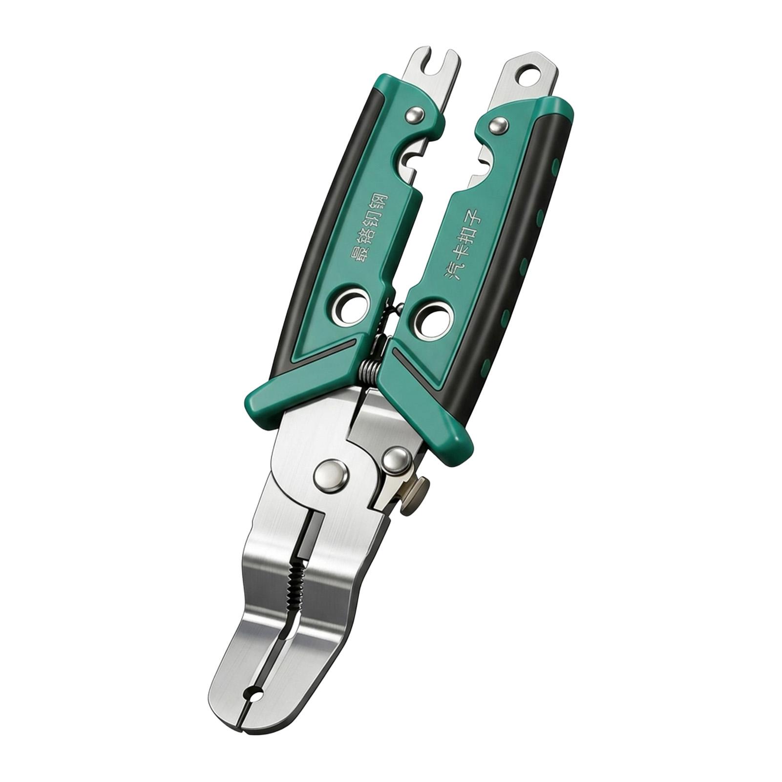 Multifunctional Car Clip Pliers Thickened Electrician Wire Cutting Stripping Screwdriver