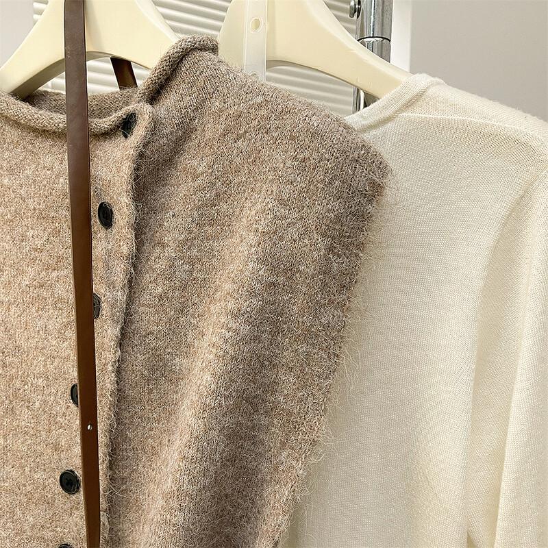 TonLion Women's Simple Asymmetrical Cardigan Vest