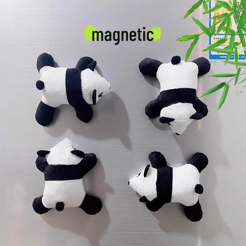 Chengdu Personalized Creative Cute Plush Panda Refrigerator Magnet Souvenir