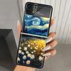 Starry Night Van Gogh Art Hard PC Back Phone Case for Samsung Galaxy ZFlip 7 6 5 Z Flip 4 ZFlip7 Z Flip6 5G ZFlip4 Flip3 Zflip5