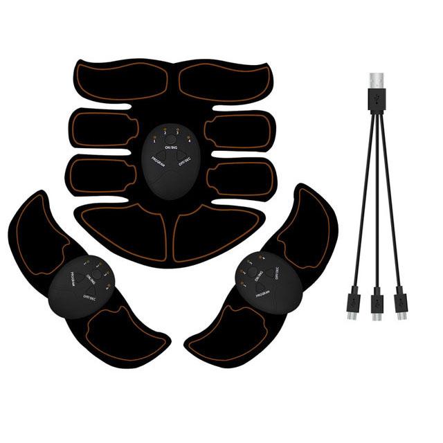 Wireless EMS Abdominal Stimulator Buttock Hip Trainer Smart Slimming Massager for Waist Arm Leg Body Unisex Fitness Equipment