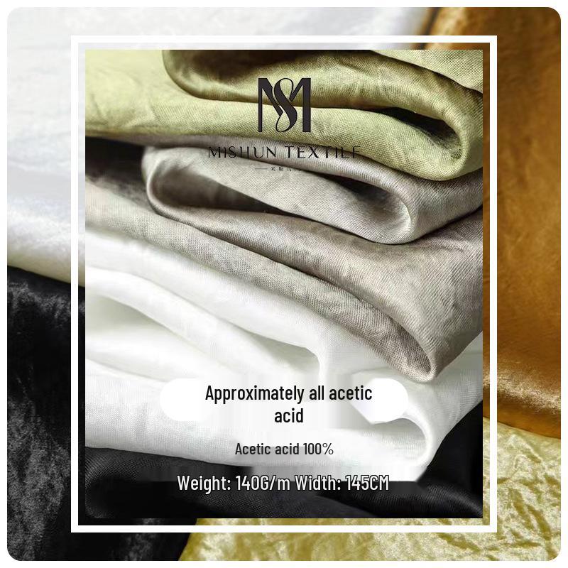 

Ацетатный сатин-креп для весенне-летних платьев, рубашек, маек и костюмов - немнущийся и в наличии