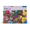 Puzzle 200 pièces : Colibris et papillons