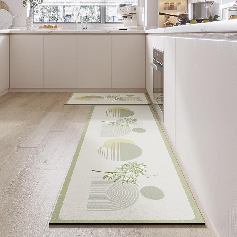 Absorbent Non-slip Kitchen Rug Quick-drying Diatom Mud Mat Oil-absorbing Long Foot Carpet Home Decoration Floor Mats