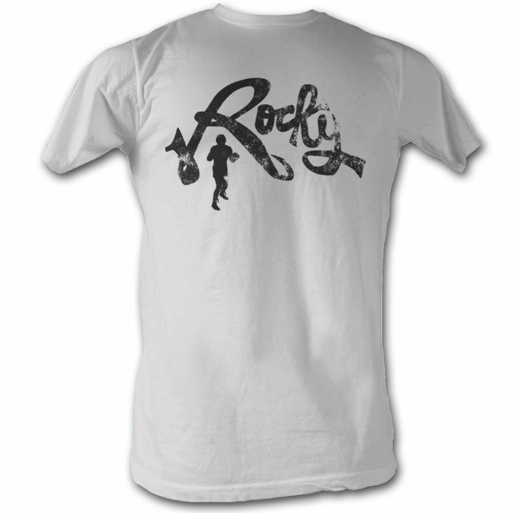 Rocky Rocky Cursive White T-Shirt Mens Womens Tees Top 2XL