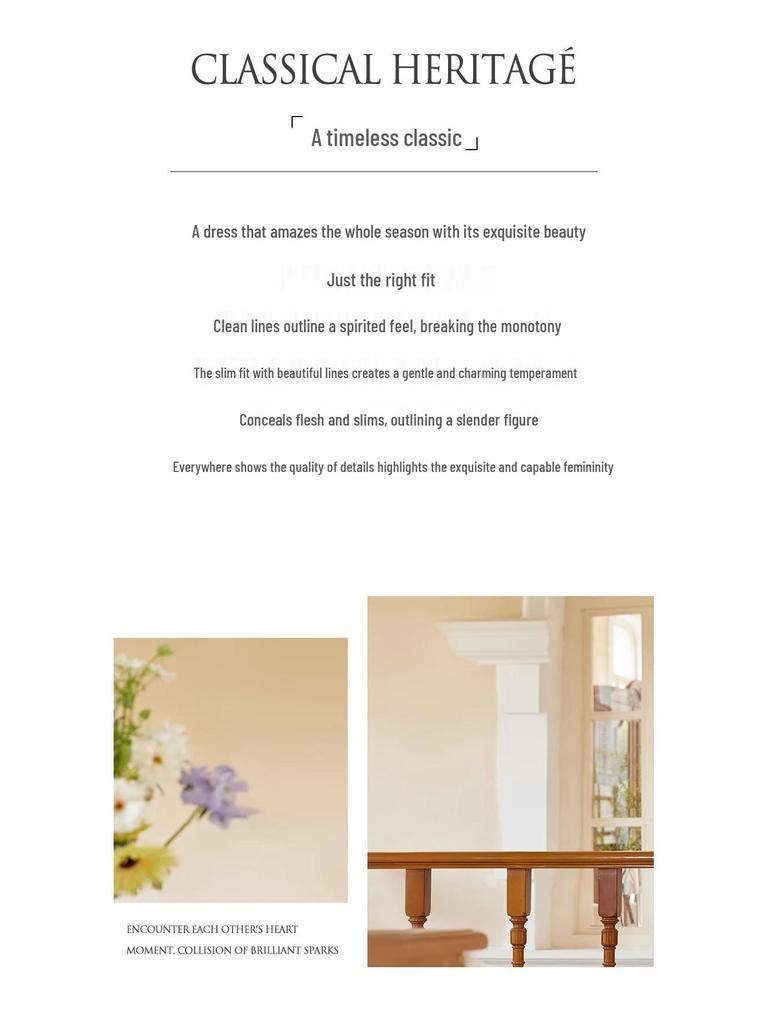 2024 Women's Beige Pleated Skirt Dress - Summer Light Luxury, Professional OL Host Wear