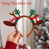 Christmas Elements Headband With Cartoon Reindeer And Snowman For Holiday Celebrations