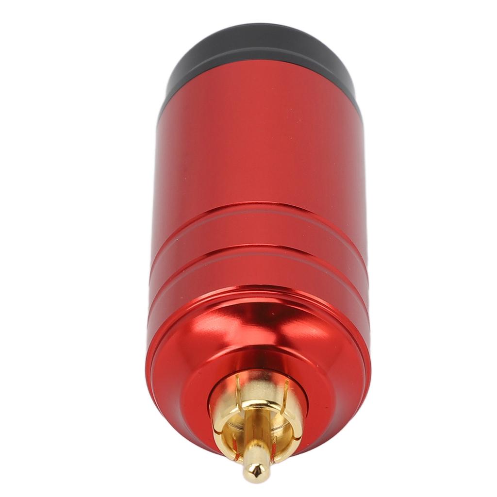 Sursă de alimentare wireless RCA pentru aparat de tatuat, aliaj de aluminiu, mat, 1600mAh, baterie USB, roșu