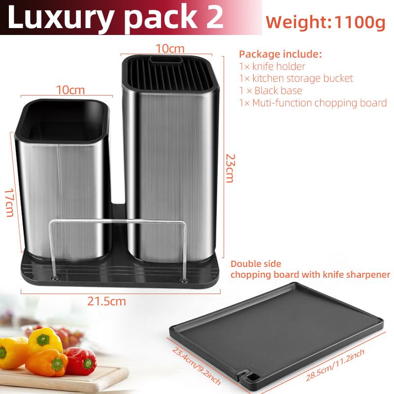 Knife Stand Holder For Kitchen Knife Stainless Steel Knife Holder Stand Block High End Kitchen Accessories