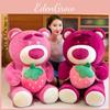 Huggin Lotso Bear Holding Strawberry Dressed Up Plush Doll Kids Birthday Gifts