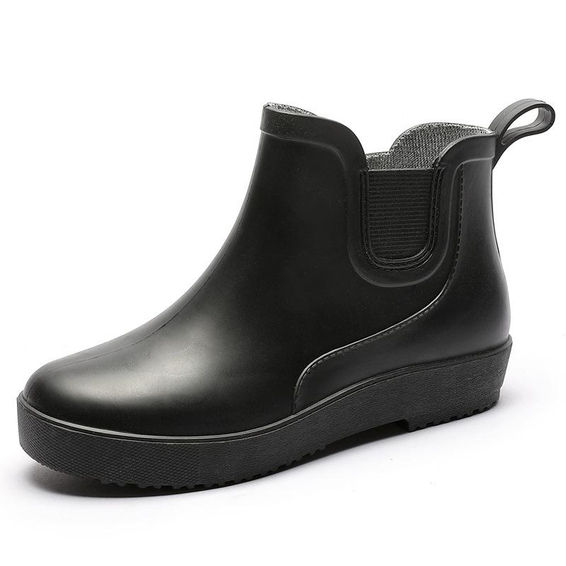 

Новые резиновые сапоги, женские уличные теплые ботинки с низким вырезом, зимняя обувь, водонепроницаемые резиновые ботильоны, женские бахилы 41